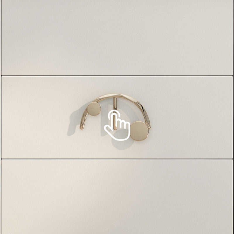 Gabinete aparador de almacenamiento de madera maciza de estilo moderno con patas de metal