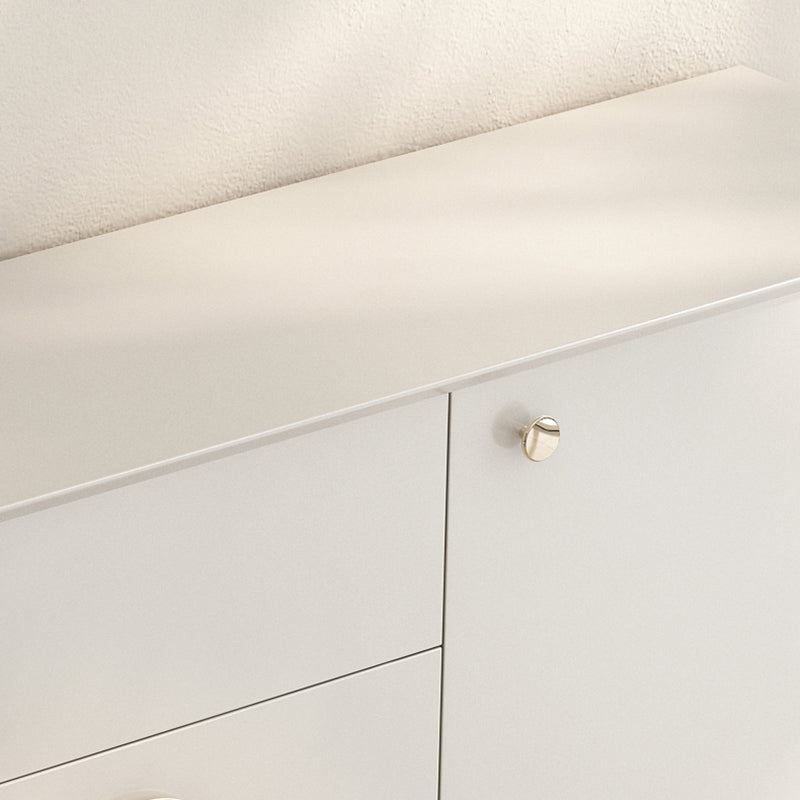 Gabinete aparador de almacenamiento de madera maciza de estilo moderno con patas de metal