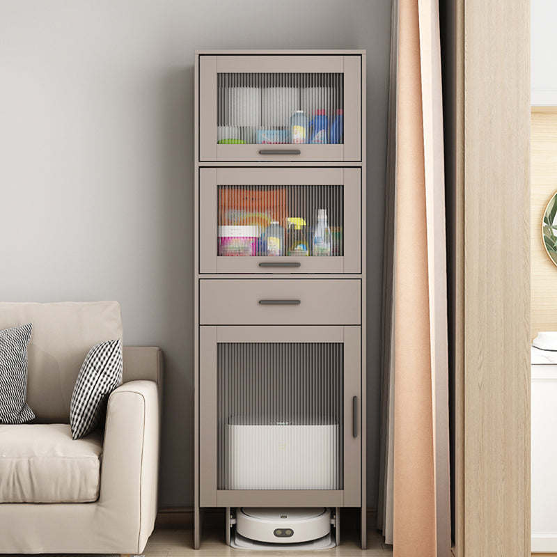 Puerta de vidrio de estilo MDF Gabinet Singboard con 1 cajón y 3 puertas