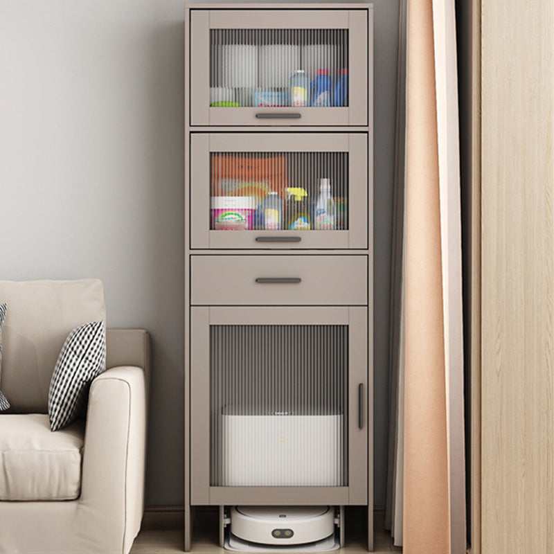 Puerta de vidrio de estilo MDF Gabinet Singboard con 1 cajón y 3 puertas