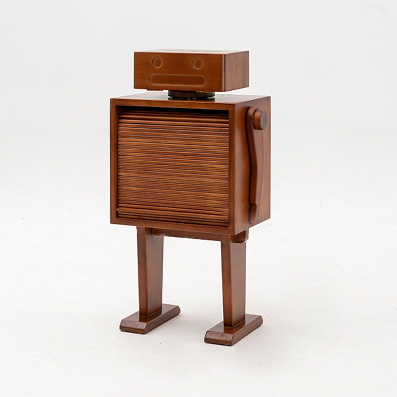 Display soggiorno contemporaneo in legno di pioppo con porta