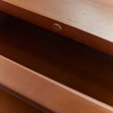 Display soggiorno contemporaneo in legno di pioppo con porta