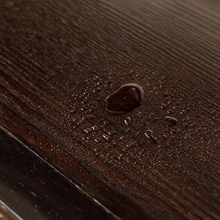 Massivholz traditioneller Flaschenhalter Bodenglasetür mit Lagerregalen in Braun