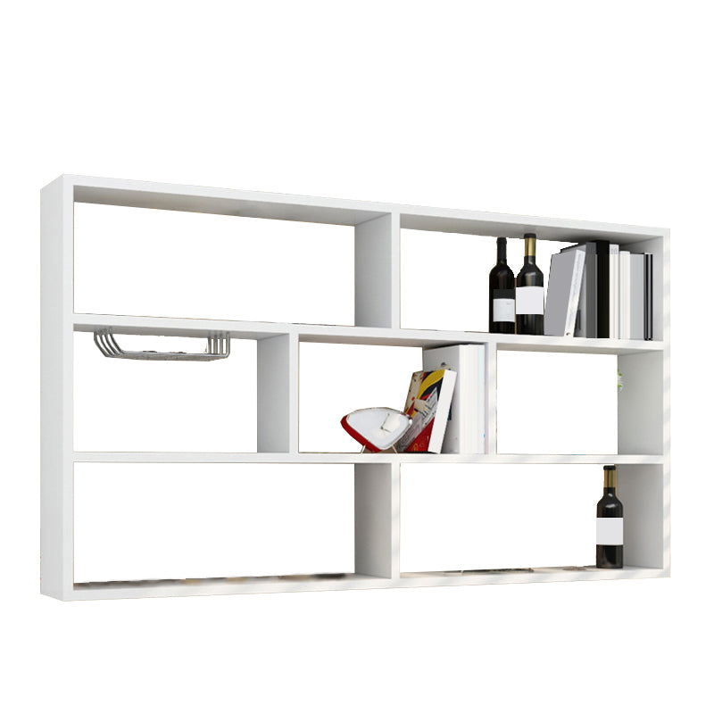 Soporte de botella de madera fabricado de estilo de pared moderna montada con estante