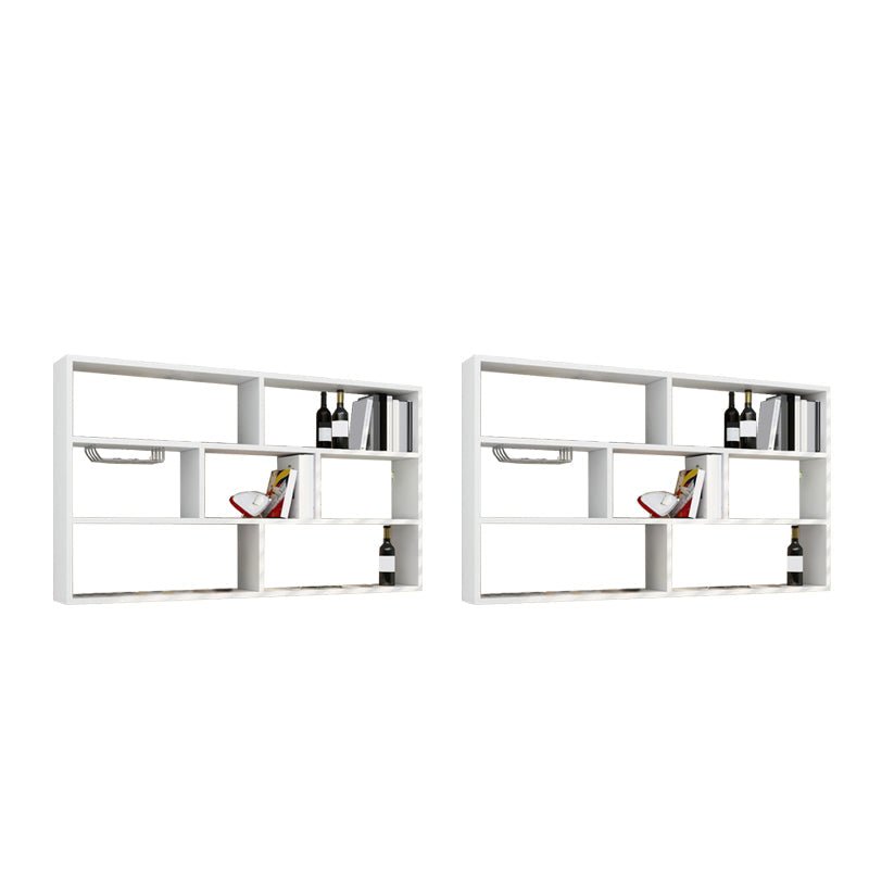 Soporte de botella de madera fabricado de estilo de pared moderna montada con estante