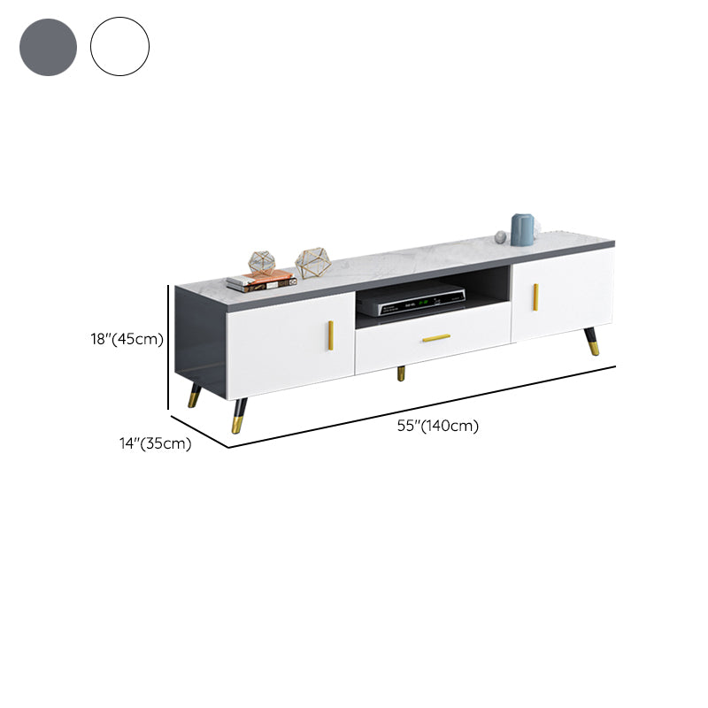 Wooden TV Media Console Glam Media Console TV Stand with Drawer Clearhalo 'furn' 'furn_tv_stands_entertainment_centers' 'Furniture' 'Living Room Furniture' 'TV Stands & Entertainment Centers' 'TV Stands & Media Storage Furniture' 'tv_stands_entertainment_centers' 7798065
