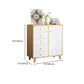 Scandinavian Natural Wood Storage Chest with Drawers for Home