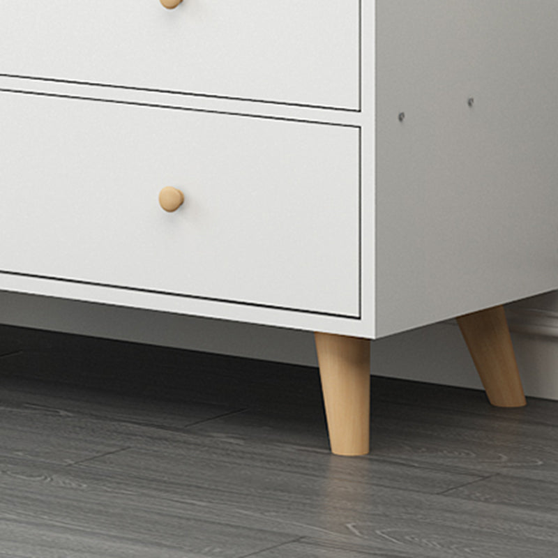 Cassa di stoccaggio orizzontale in legno scandinavo con cassetti per la casa