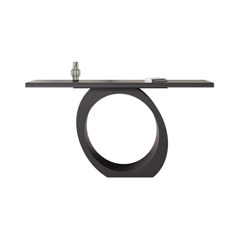 Contemporary Wooden Console Accent Table with Rectangle Top for Hall