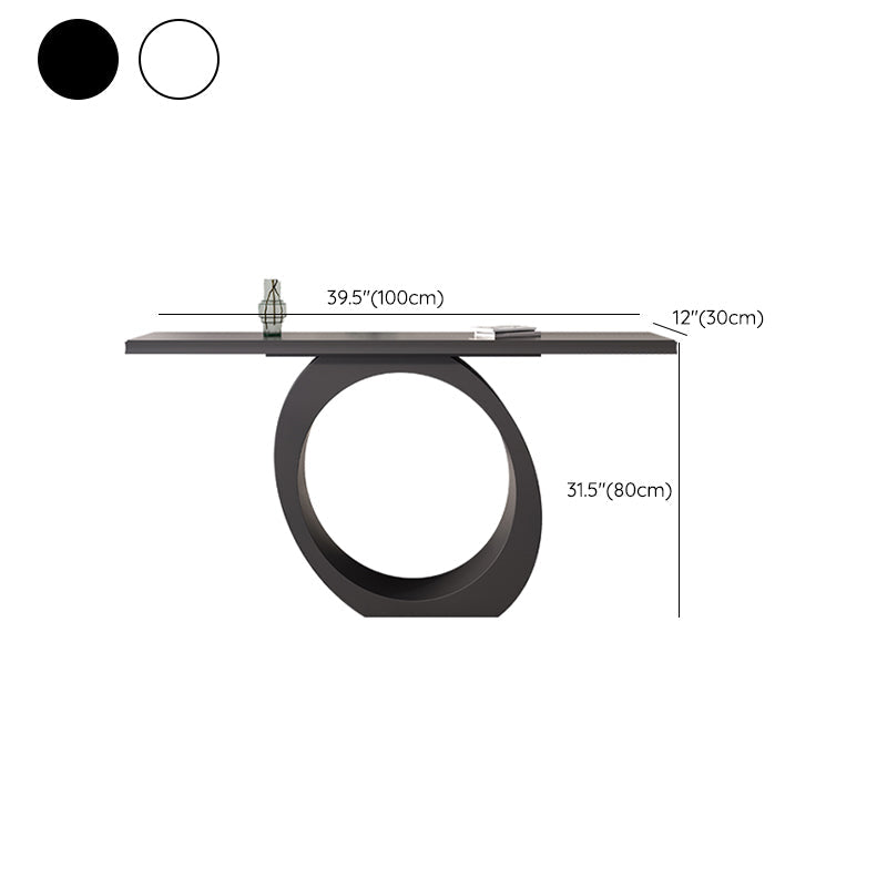 Contemporary Wooden Console Accent Table with Rectangle Top for Hall