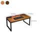 Metal Wood Sled Writing Desk Rectangular Office Desk for Bedroom