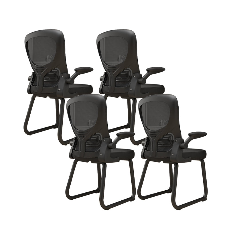 Chaise de bureau à armes rembourrées contemporaines chaise de bureau ergonomique pour le bureau