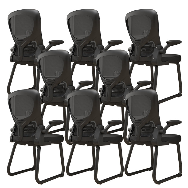 Chaise de bureau à armes rembourrées contemporaines chaise de bureau ergonomique pour le bureau