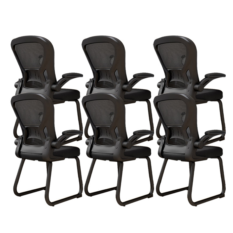 Chaise de bureau à armes rembourrées contemporaines chaise de bureau ergonomique pour le bureau