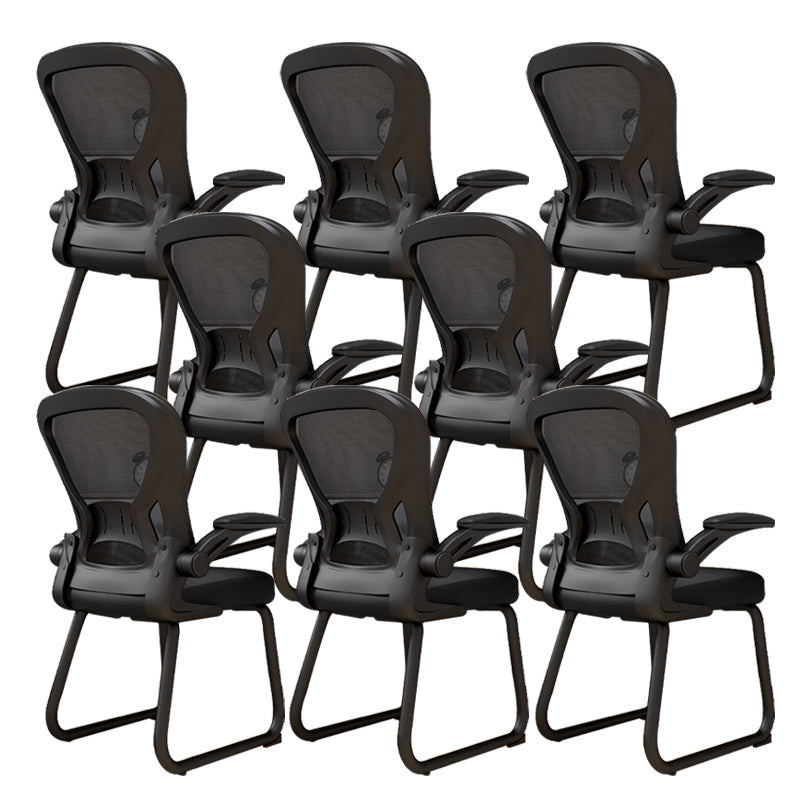 Chaise de bureau à armes rembourrées contemporaines chaise de bureau ergonomique pour le bureau