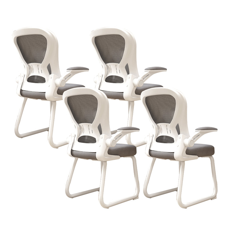 Chaise de bureau à armes rembourrées contemporaines chaise de bureau ergonomique pour le bureau