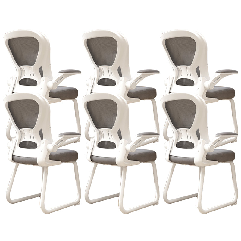 Chaise de bureau à armes rembourrées contemporaines chaise de bureau ergonomique pour le bureau