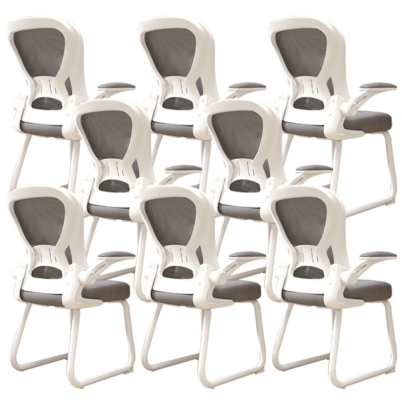 Chaise de bureau à armes rembourrées contemporaines chaise de bureau ergonomique pour le bureau