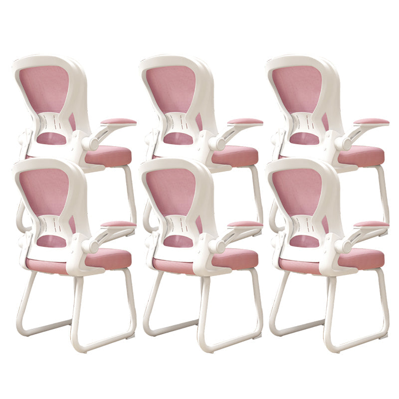 Chaise de bureau à armes rembourrées contemporaines chaise de bureau ergonomique pour le bureau