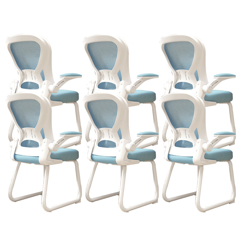 Chaise de bureau à armes rembourrées contemporaines chaise de bureau ergonomique pour le bureau