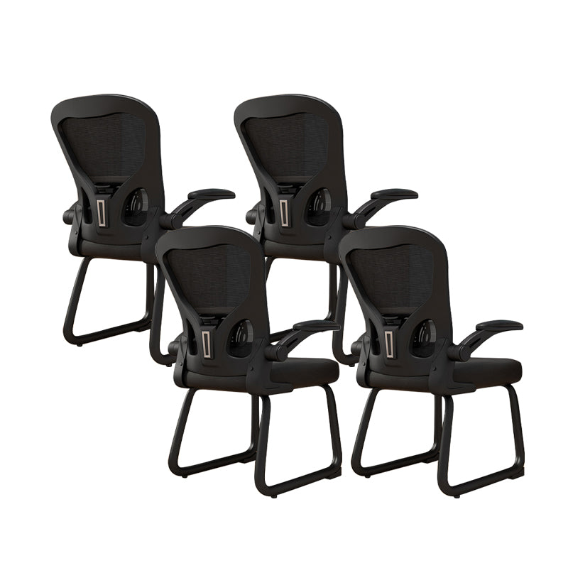 Chaise de bureau à armes rembourrées contemporaines chaise de bureau ergonomique pour le bureau