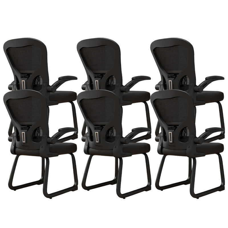 Chaise de bureau à armes rembourrées contemporaines chaise de bureau ergonomique pour le bureau