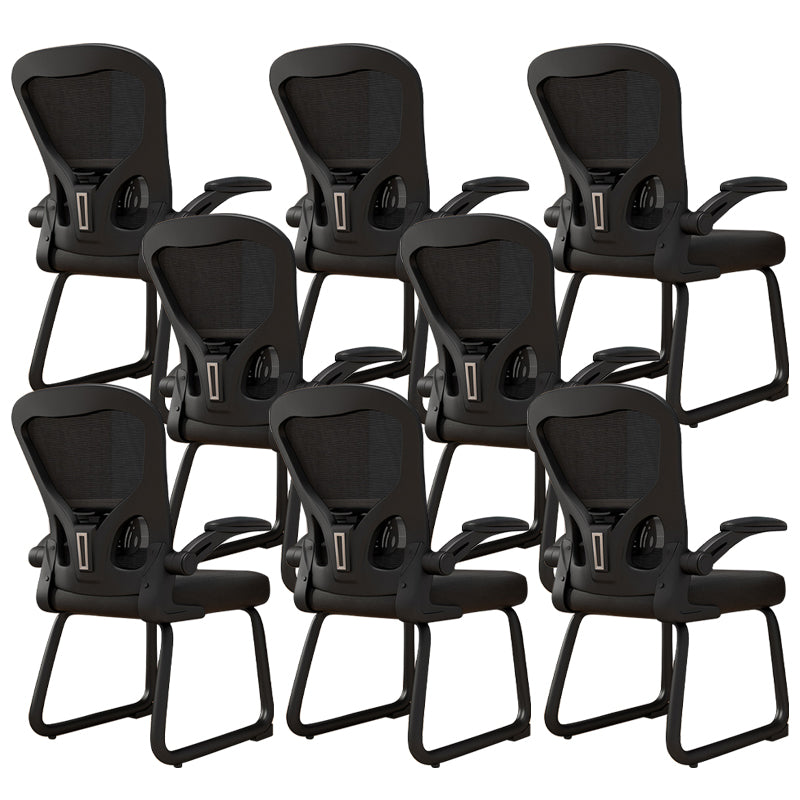 Chaise de bureau à armes rembourrées contemporaines chaise de bureau ergonomique pour le bureau