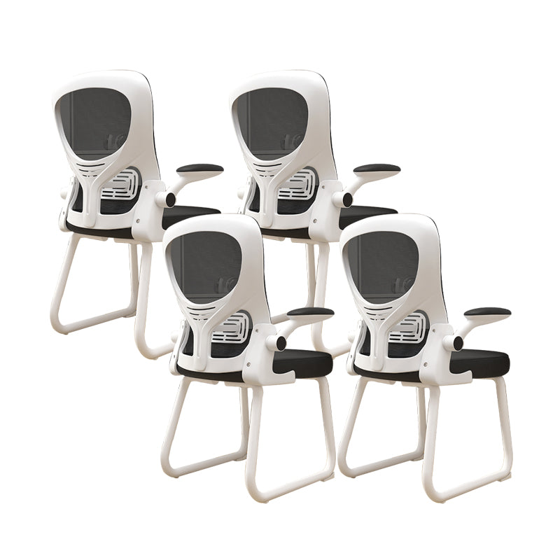 Chaise de bureau à armes rembourrées contemporaines chaise de bureau ergonomique pour le bureau