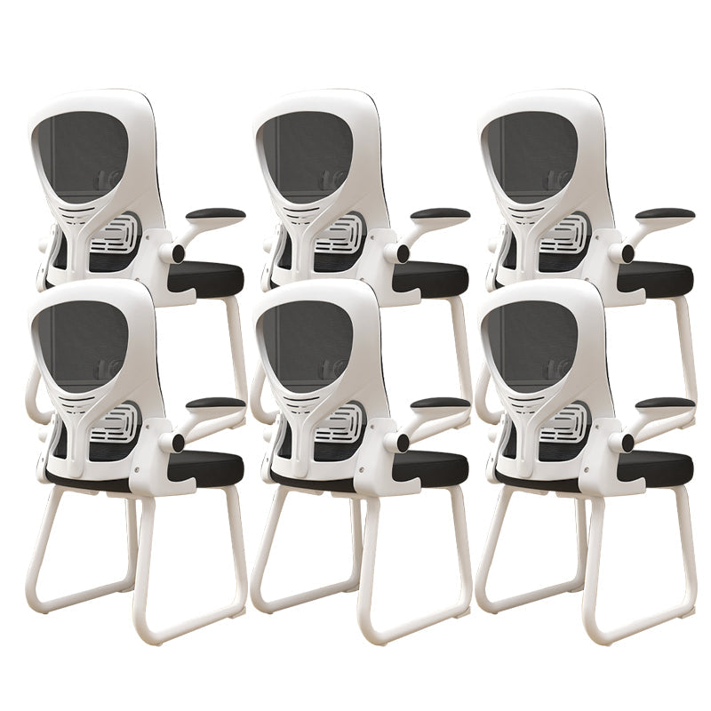 Chaise de bureau à armes rembourrées contemporaines chaise de bureau ergonomique pour le bureau