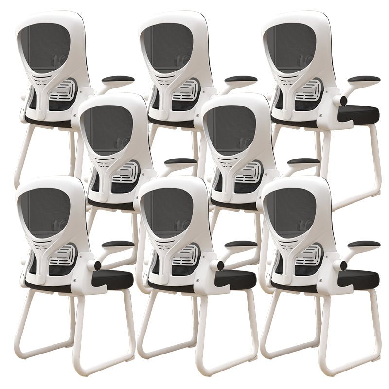 Chaise de bureau à armes rembourrées contemporaines chaise de bureau ergonomique pour le bureau