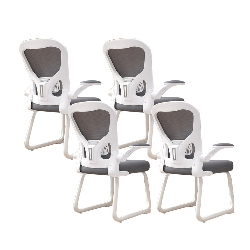 Chaise de bureau à armes rembourrées contemporaines chaise de bureau ergonomique pour le bureau