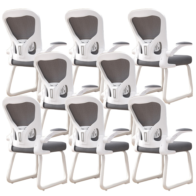 Chaise de bureau à armes rembourrées contemporaines chaise de bureau ergonomique pour le bureau