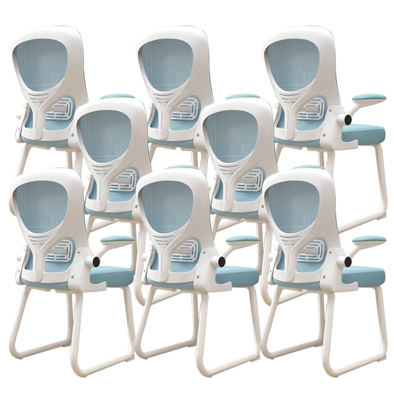 Chaise de bureau à armes rembourrées contemporaines chaise de bureau ergonomique pour le bureau