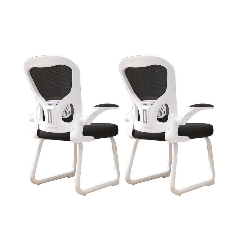 Chaise de bureau à armes rembourrées contemporaines chaise de bureau ergonomique pour le bureau