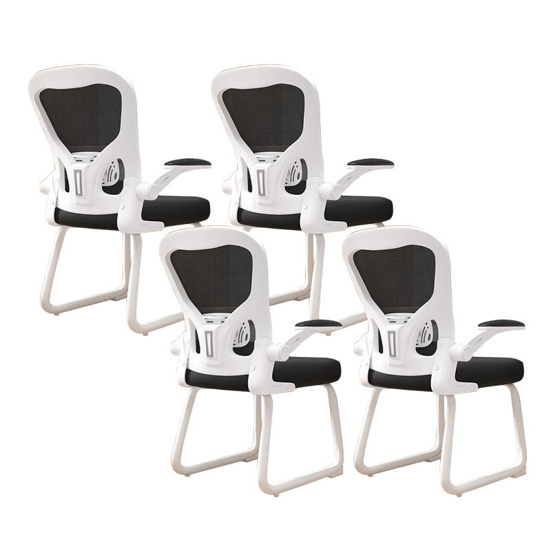 Chaise de bureau à armes rembourrées contemporaines chaise de bureau ergonomique pour le bureau