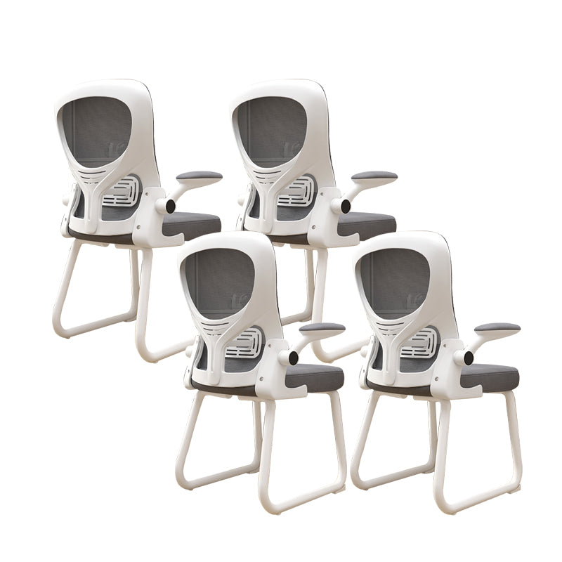 Chaise de bureau à armes rembourrées contemporaines chaise de bureau ergonomique pour le bureau