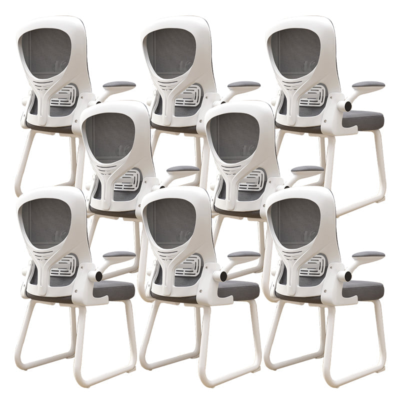 Chaise de bureau à armes rembourrées contemporaines chaise de bureau ergonomique pour le bureau