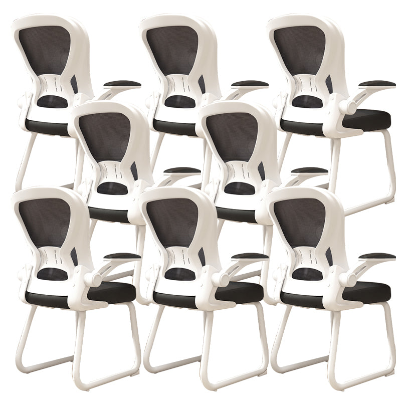 Chaise de bureau à armes rembourrées contemporaines chaise de bureau ergonomique pour le bureau