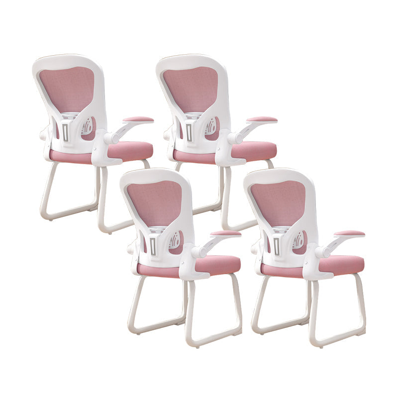 Chaise de bureau à armes rembourrées contemporaines chaise de bureau ergonomique pour le bureau