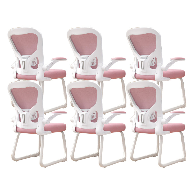 Chaise de bureau à armes rembourrées contemporaines chaise de bureau ergonomique pour le bureau