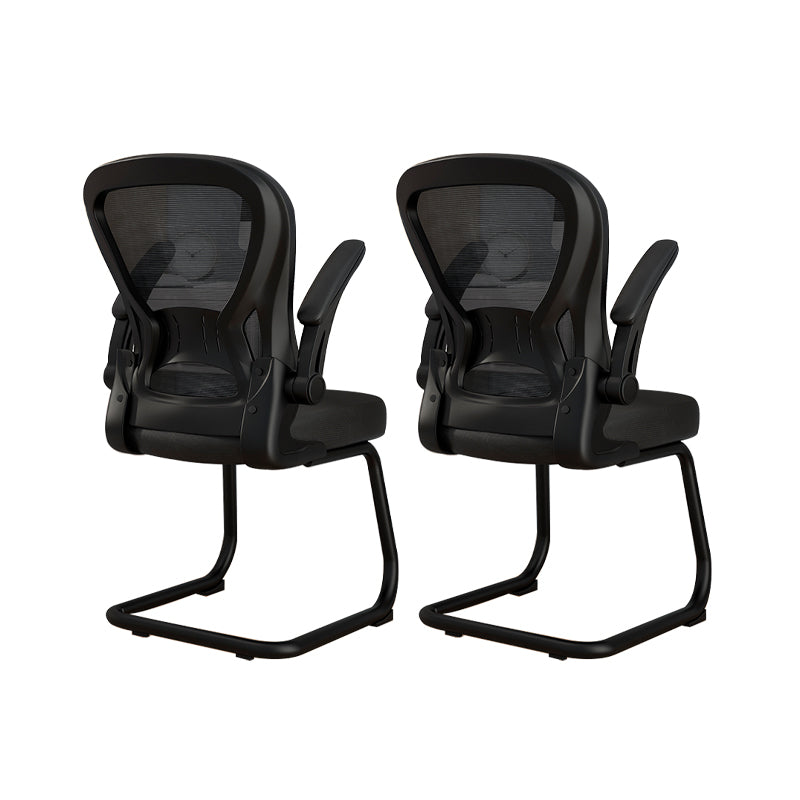 Chaise de bureau à armes rembourrées contemporaines chaise de bureau ergonomique pour le bureau