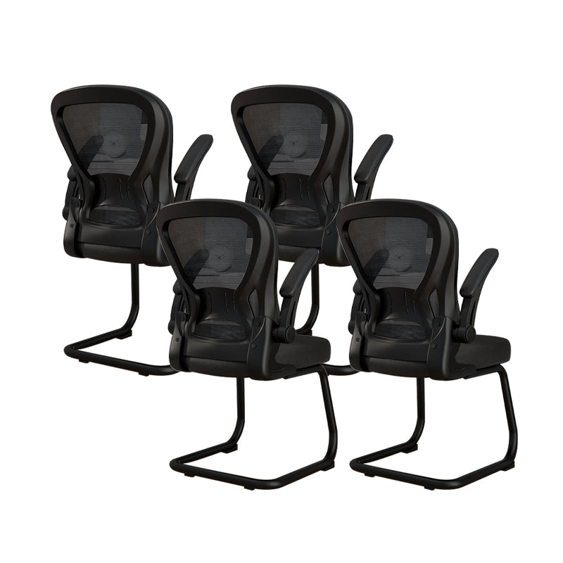 Chaise de bureau à armes rembourrées contemporaines chaise de bureau ergonomique pour le bureau