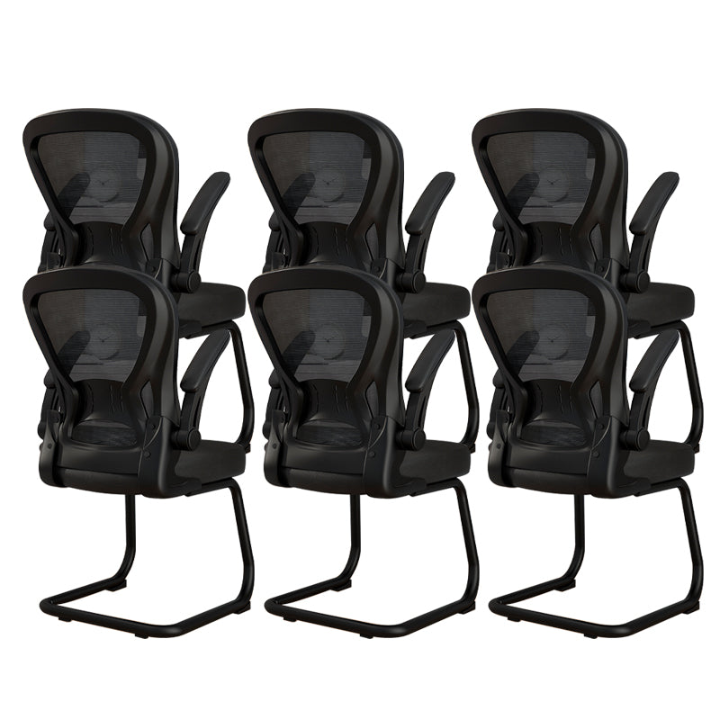 Chaise de bureau à armes rembourrées contemporaines chaise de bureau ergonomique pour le bureau