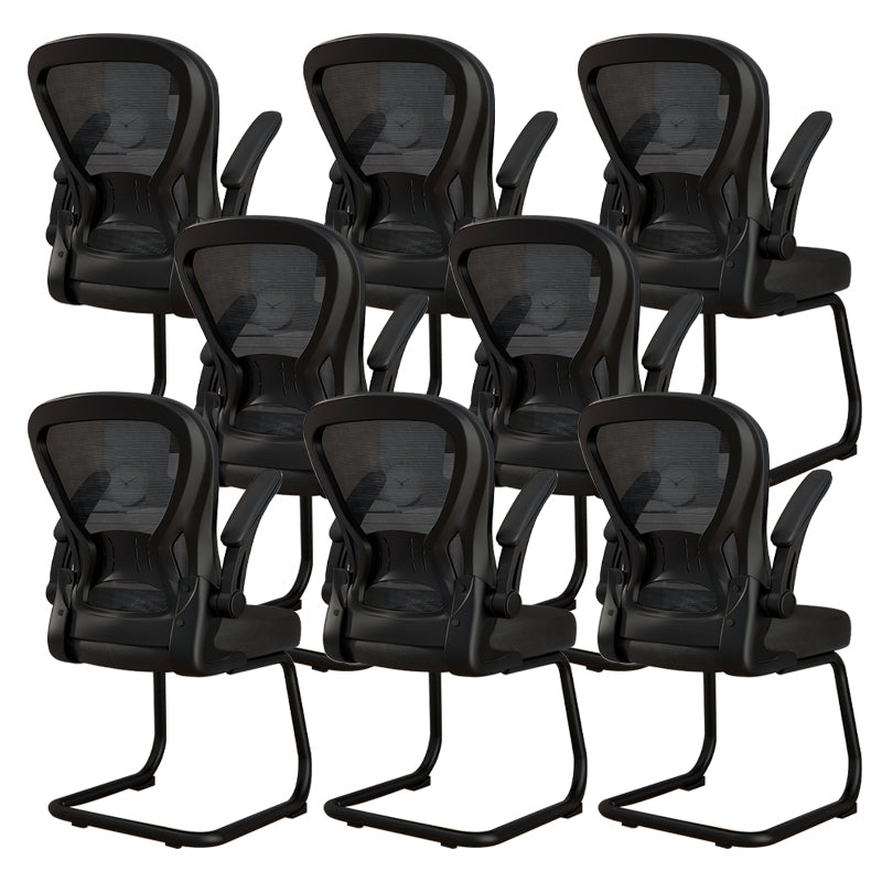 Chaise de bureau à armes rembourrées contemporaines chaise de bureau ergonomique pour le bureau