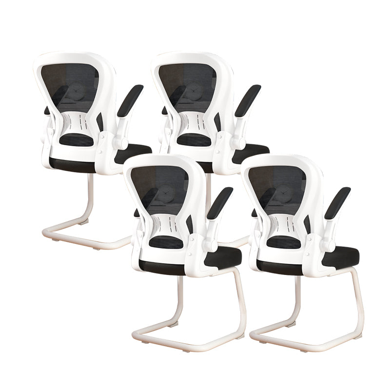 Chaise de bureau à armes rembourrées contemporaines chaise de bureau ergonomique pour le bureau