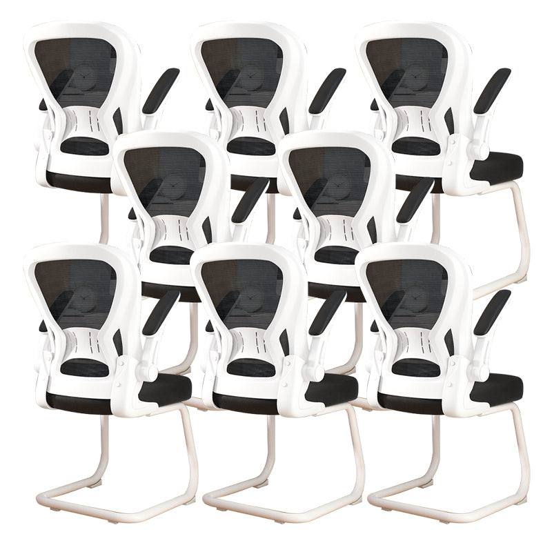 Chaise de bureau à armes rembourrées contemporaines chaise de bureau ergonomique pour le bureau