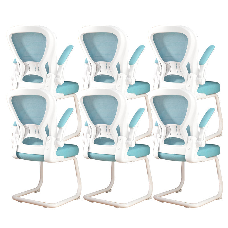 Chaise de bureau à armes rembourrées contemporaines chaise de bureau ergonomique pour le bureau