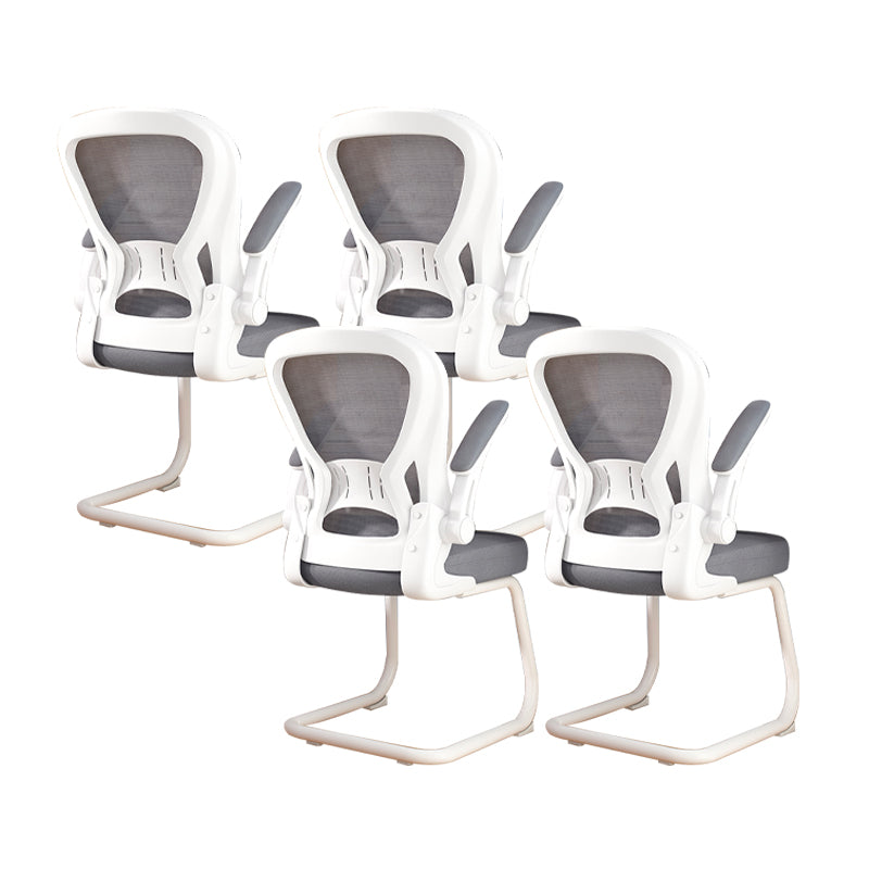 Chaise de bureau à armes rembourrées contemporaines chaise de bureau ergonomique pour le bureau