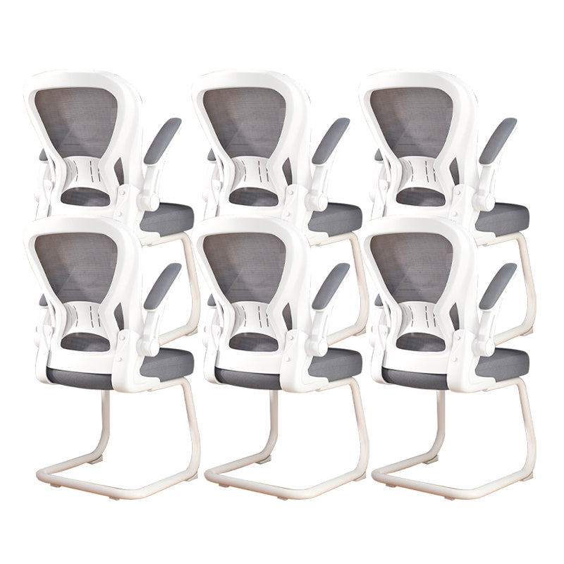 Chaise de bureau à armes rembourrées contemporaines chaise de bureau ergonomique pour le bureau