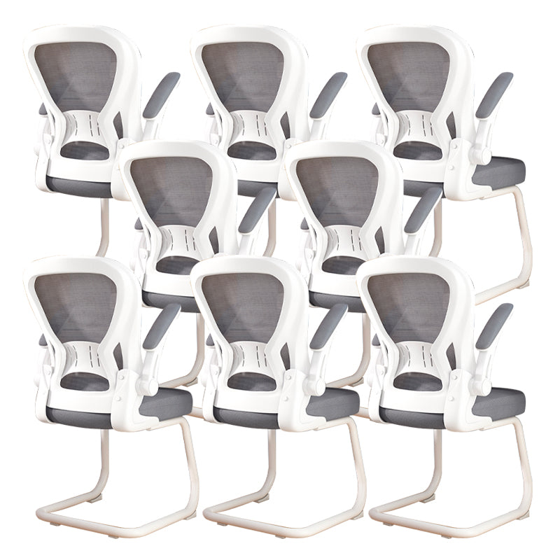 Chaise de bureau à armes rembourrées contemporaines chaise de bureau ergonomique pour le bureau